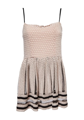 Red Valentino Vintage floral-lace mini dress - Pink