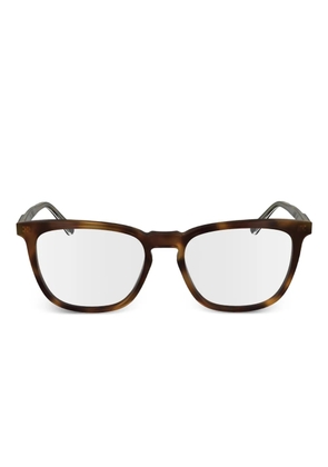 Calvin Klein rectangle acetate frames - Brown