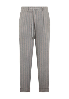 Peserico striped trousers - Grey