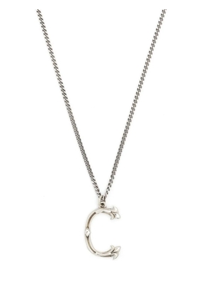 Emanuele Bicocchi Alphabet Pendant C sterling silver necklace
