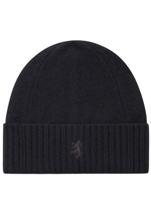 Pringle of Scotland ribbed-edge cashmere beanie - Black