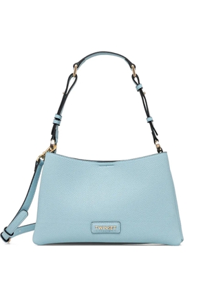 TWINSET logo patch shoulder bag - Blue