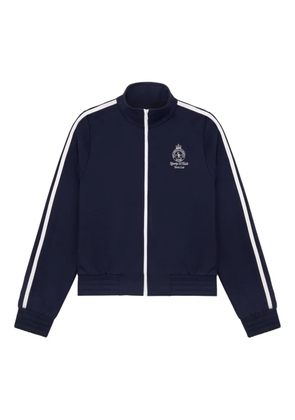 Sporty & Rich side-stripe zip-up track jacket - Blue