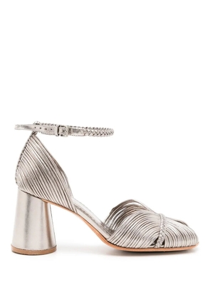 Sarah Chofakian Twiggy metallic-effect sandals - Silver