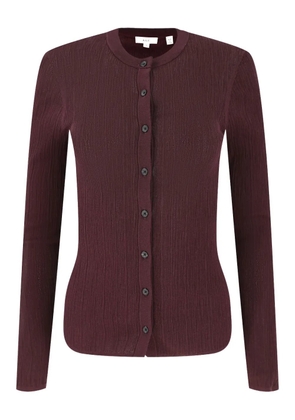 A.L.C. pleated button-up cardigan - Purple