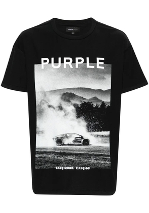 Purple Brand photograph-print T-shirt - Black