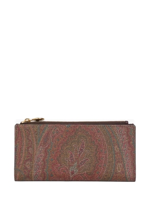 ETRO Arnica printed wallet - Brown