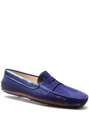 Tod's Gommino patent-finish loafers - Purple