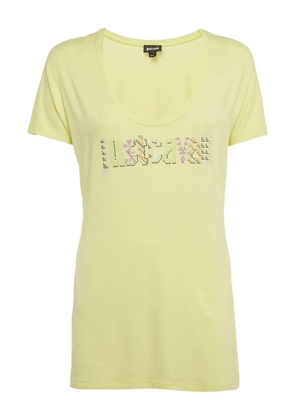 Just Cavalli XL logo cotton T-shirt - Yellow