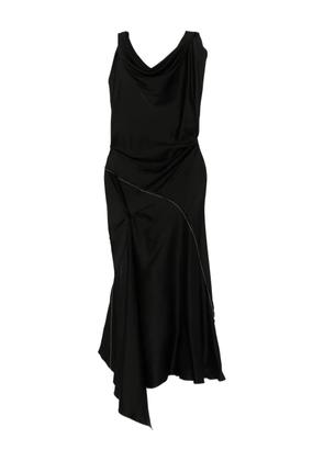 Victoria Beckham cowl-neck asymmetric dress - Black
