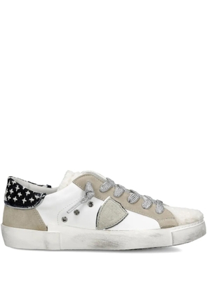 Philippe Model Paris panelled low-top sneakers - White