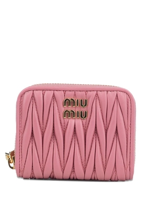 Miu Miu matelassé zip-around wallet - Pink