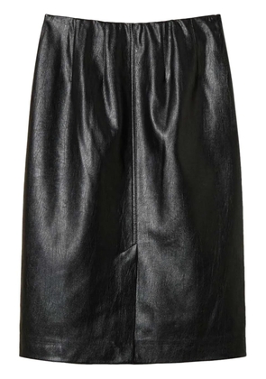 TWINSET faux-leather skirt - 00006 NERO