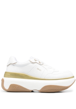LIU JO platform lace-up sneakers - White