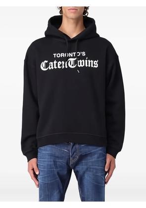 DSQUARED2 graphic-print hooded sweatshirt - Black