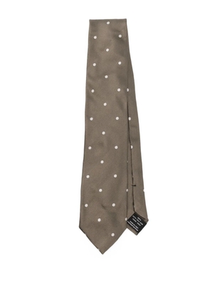 TOM FORD polka-dot tie - Green