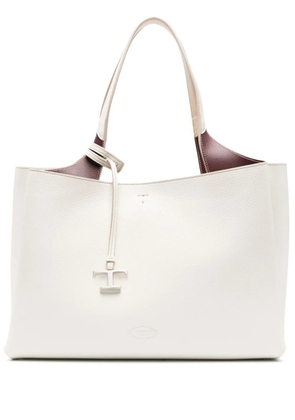 Tod's medium leather tote bag - Grey