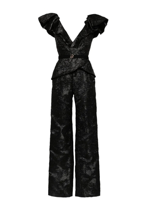 Saiid Kobeisy brocade jumpsuit - Black