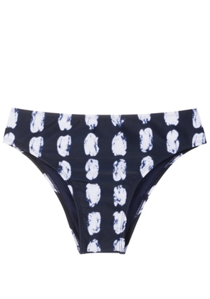 Lenny Niemeyer abstract-print bikini briefs - Blue