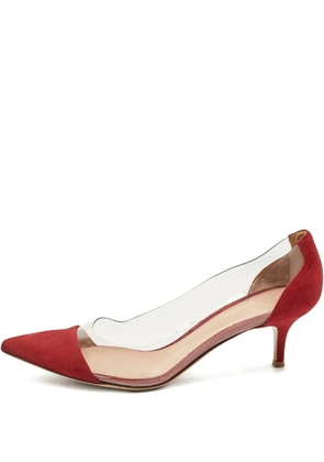 Gianvito Rossi Plexi pointed pumps - Red