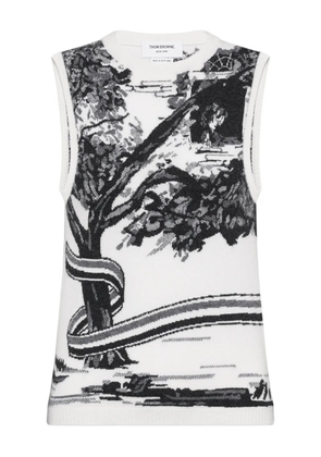 Thom Browne Hector toile top - White