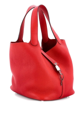 Hermès Pre-Owned Picotin Lock Bag Clemence MM bucket bag - Red