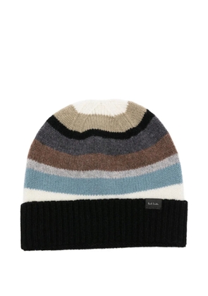 Paul Smith striped beanie - Black