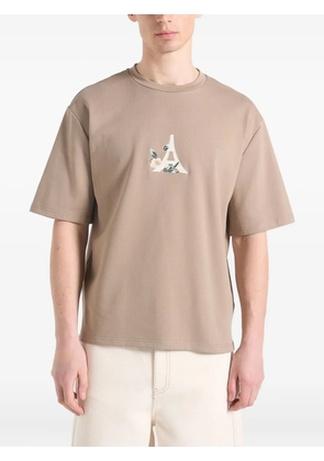 Manière De Voir Thierry Floral Eiffel T-shirt - Brown