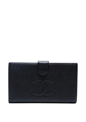 CHANEL Pre-Owned 2004-2005 interlocking CC wallet - Black