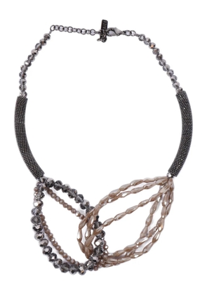Peserico crystal-beaded two-tone necklace - Neutrals