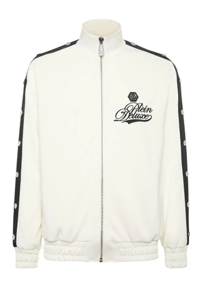 Philipp Plein signature-detail tracksuit jacket - White