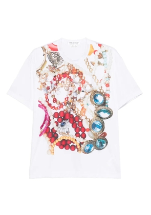 Comme Des Garçons jewellery-print T-shirt - White