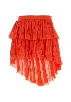 Blumarine tiered mini skirt - Orange