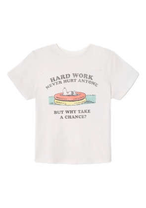 RE/DONE Snoopy Hard Work T-shirt - White