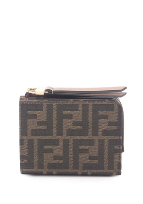 Fendi Pre-Owned 2000-2010 Zucca Bi-fold Wallet small wallets - Brown