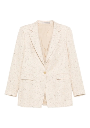 Tagliatore sequin-embellished tweed jacket - Neutrals