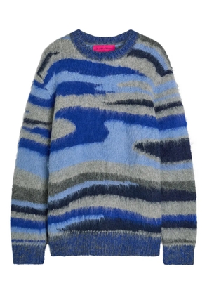 The Elder Statesman Topo jacquard sweater - Blue