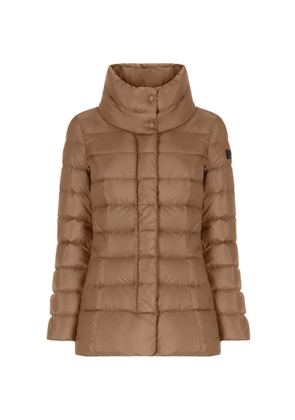 Peuterey high-neck logo patch jacket - Neutrals