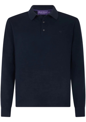 Ralph Lauren Purple Label logo-embroidered polo shirt - Blue