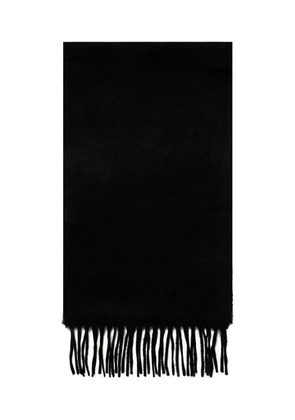 Sunspel fringed-hem scarf - Black
