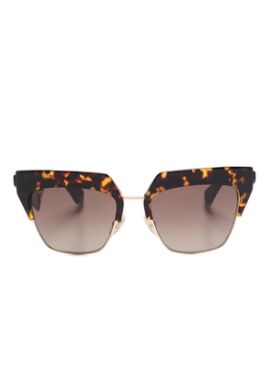 ETRO Etroclub tortoiseshell geometric sunglasses - Brown