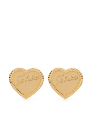 Wouters & Hendrix heart-shaped stud earrings - Gold