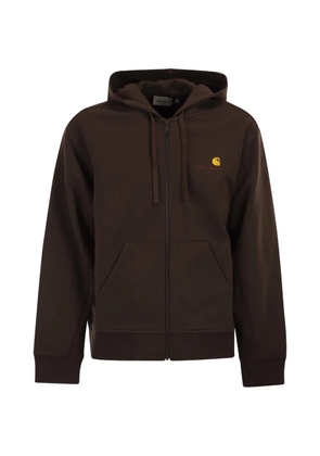 Carhartt WIP zip hoodie - Brown