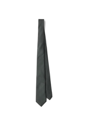 Prada dotted silk tie - Green