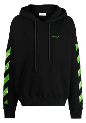 Off-White Arrow-motif cotton hoodie - Black