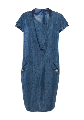 Valentino Garavani Pre-Owned 2000's silk mini dress - Blue