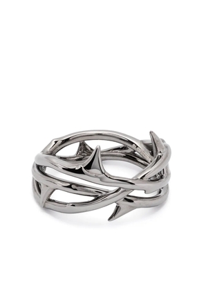 Shaun Leane sterling silver Rose Thorn Triple band ring