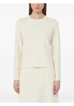 Max Mara logo-embossed sweater - Neutrals