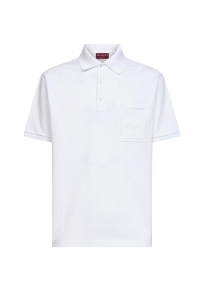 Gucci patch-pocket polo shirt - White
