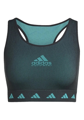 adidas logo-detail racerback top - Black